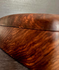 Luxury watch collector storage case in naturally grained walnut