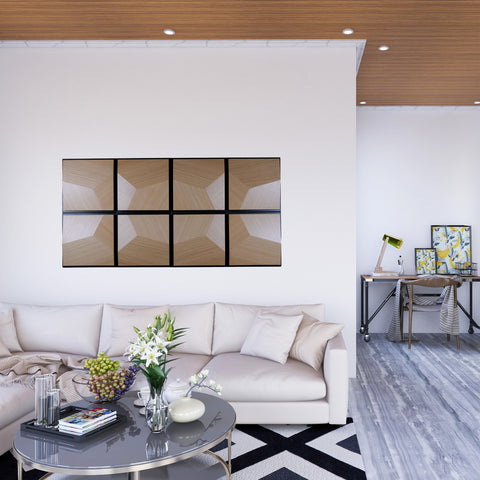 3D Oak Wall Panels