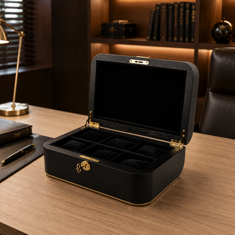 Oak Watch Organizer for 6 Watches