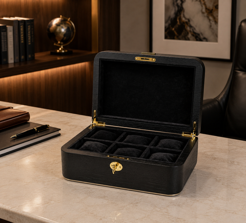 Oak Watch Organizer for 6 Watches
