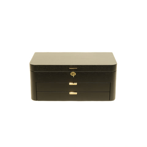Black Oak Jewelry Box - Elegant Design and Premium Quality