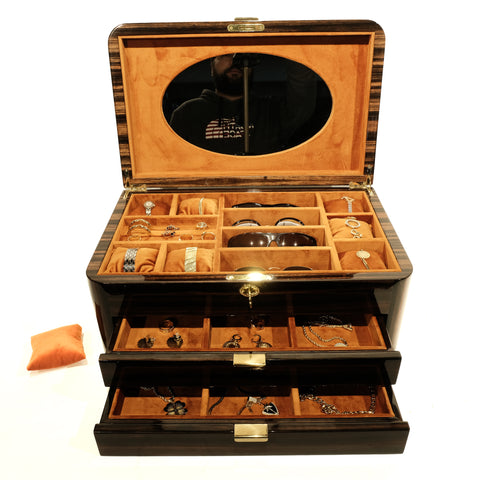 Ebony Jewelry Box - Elegant Design and Premium Quality