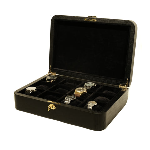 Oak Watch Box for 12 Watches