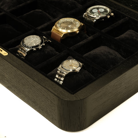 Oak Watch Box for 12 Watches