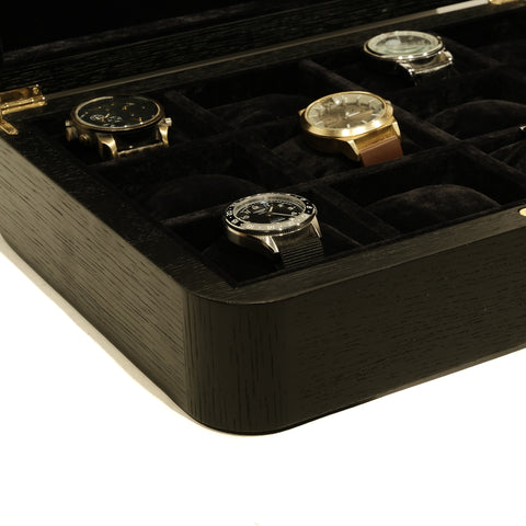Oak Watch Box for 12 Watches