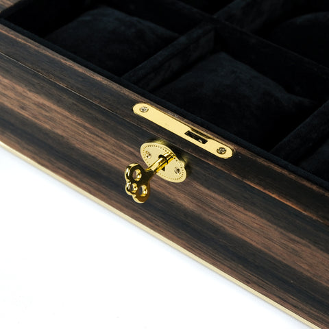 Ebony watch box for 6