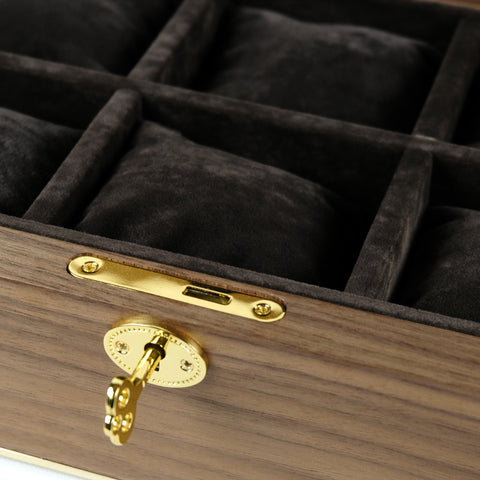 Walnut Watch Organizer for 6 Watches