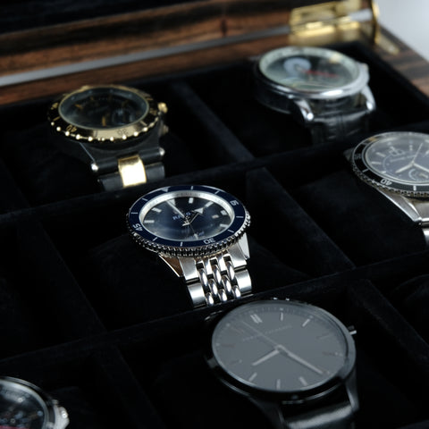 Ebony watch Organizer for 9