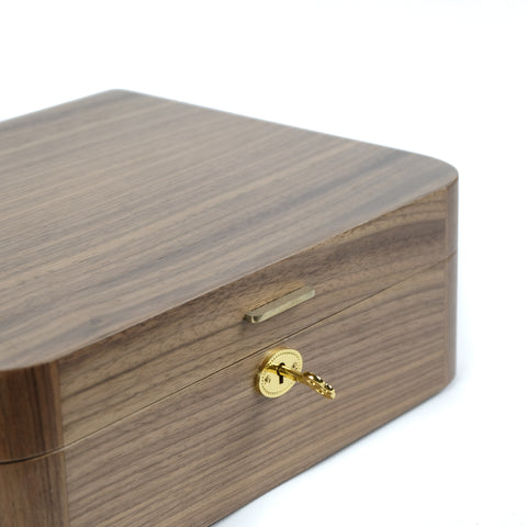 Walnut Watch Organizer for 9 Watches