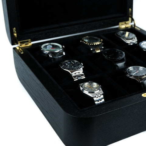 Oak Watch Organizer for 9 Watches