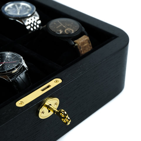 Oak Watch Organizer for 9 Watches