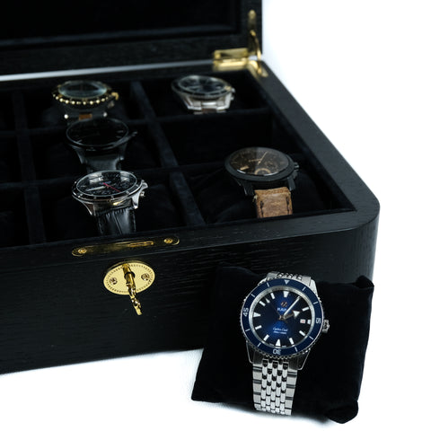 Oak Watch Organizer for 9 Watches