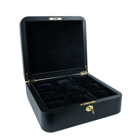 Oak Watch Organizer for 9 Watches