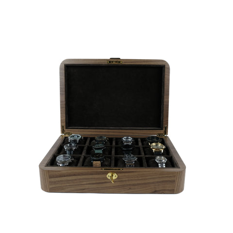 Walnut Watch Organizer for 12 Watches